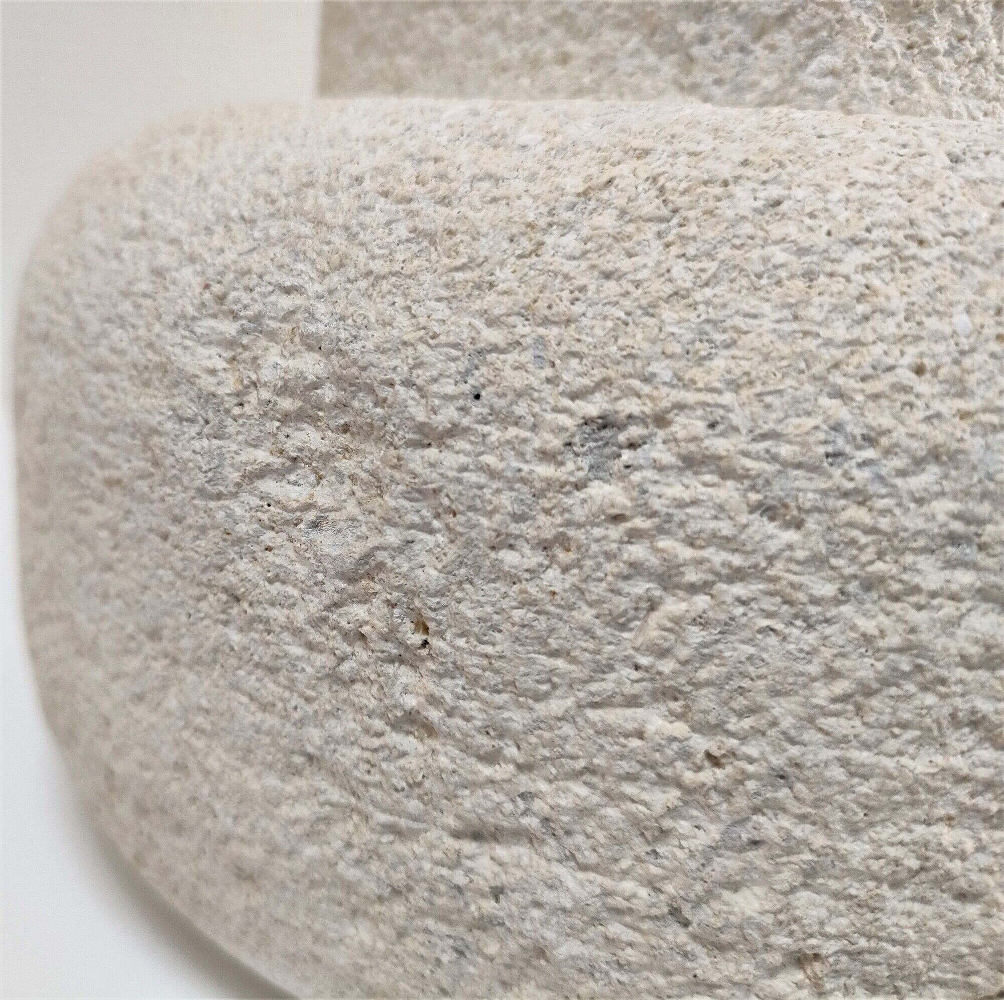 Sculptural lamp foot in natural stone design 70s