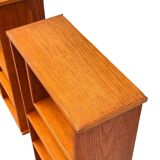 Two vintage asymmetrical storage units