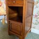 Vintage wooden nightstands/bedside tables carved with art deco motifs