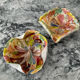 Pair of vintage Murano glass pocket trays