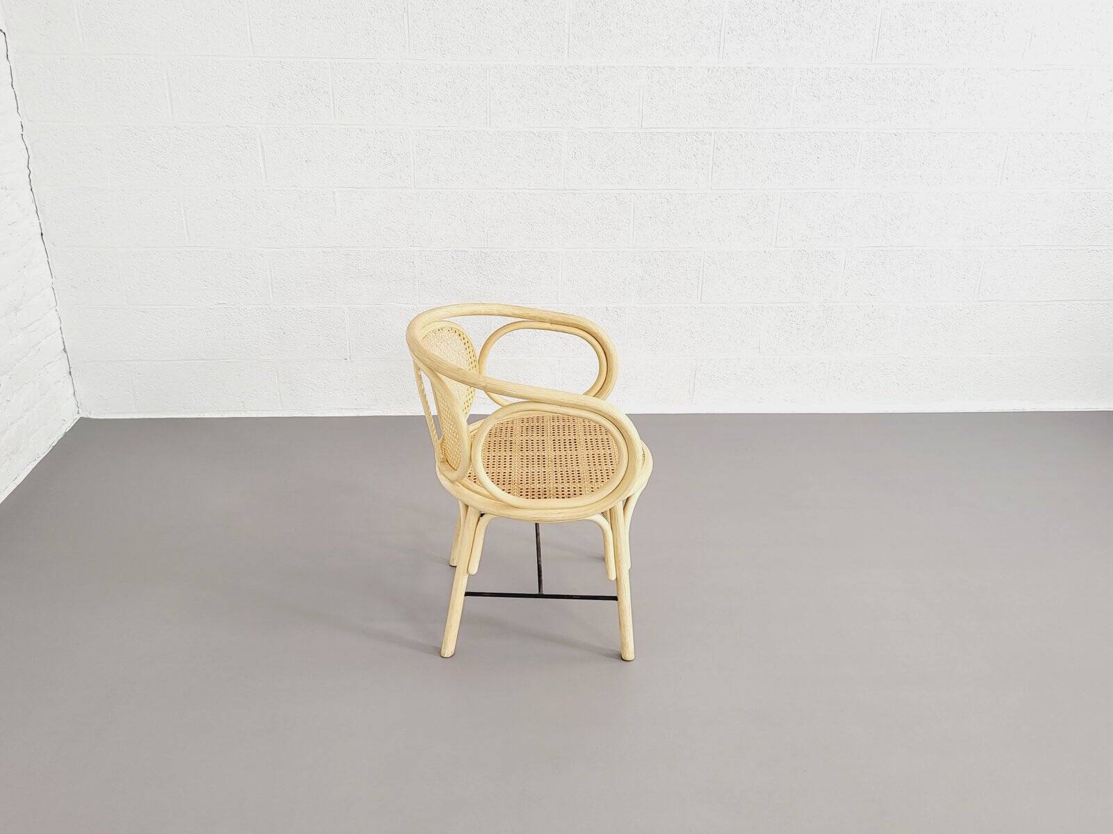 Fauteuils en rotin et cannage, set de 2