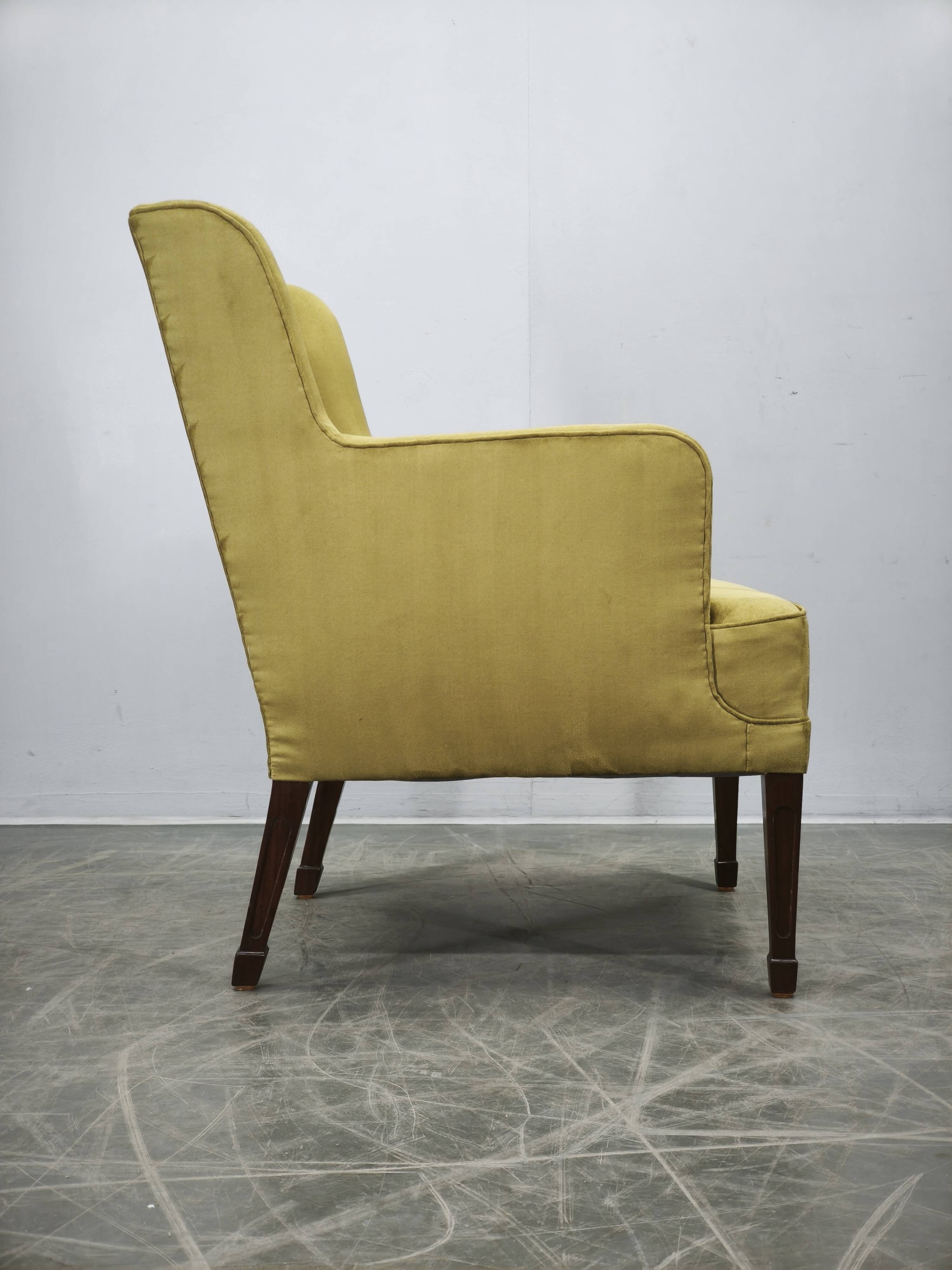 Danish Modern Armchair by Frits Henningsen, Denmark, 1960s