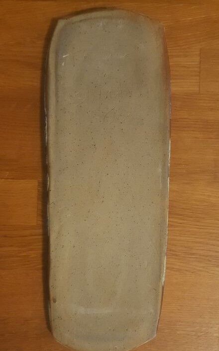 Blue ceramic spoon rest