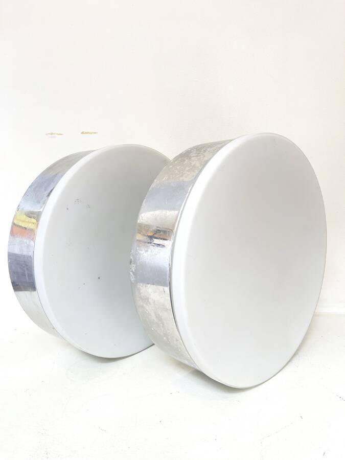 Pair of German ceiling lights, circa 1970