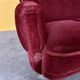 Danish 3 seater velvet curved sofa 1940s