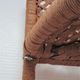 Corner shelf made of vintage braided natural fibers