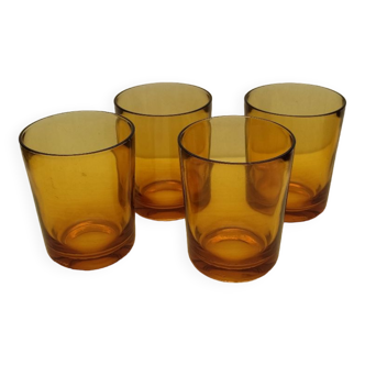 4 vintage glasses