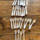 Set of 16 tapas forks and 14 scoops of sorbet