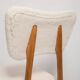 Butterfly chair in beech wood and cream boucle, Europe, 1960