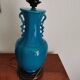 Blue ceramic lamp base
