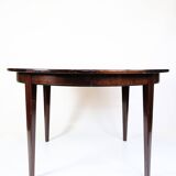 Round Dining Table With Extensions Model 55 Made In Mahogany By Omann Jun