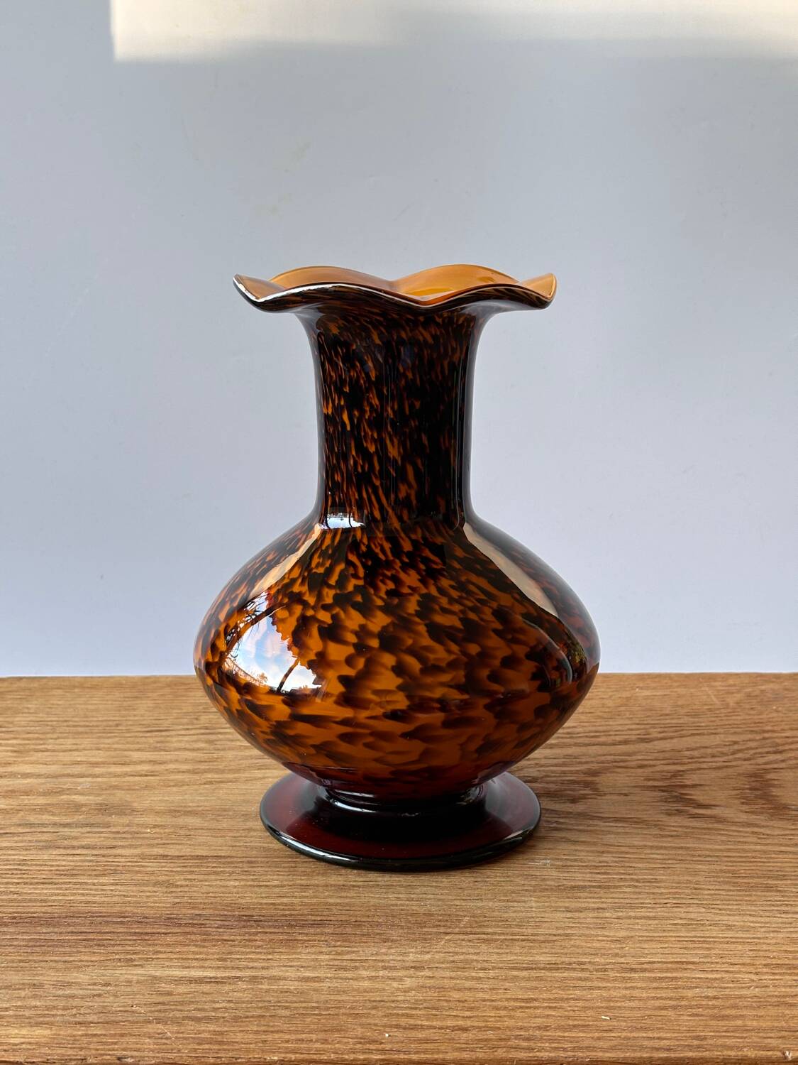 Vase en verre Murano Tortue 1980