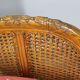 Antique Carved Sofa with Cane Sides , Czechoslovakia