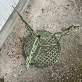 Pedestal cans wrought iron plants