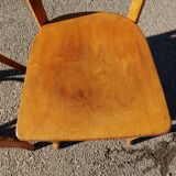 Series of 3 chairs bistrot bauhmann - vintage