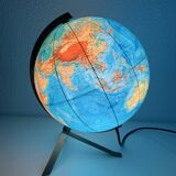 Vintage 1960s PVC JRO globe - changeable world map - 34 cm