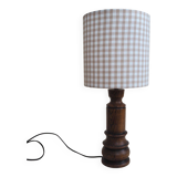 Brown wooden lamp