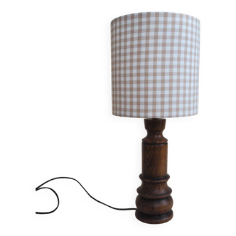 Brown wooden lamp