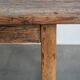 Magnificent and robust antique farmhouse dining table made of pine wood
