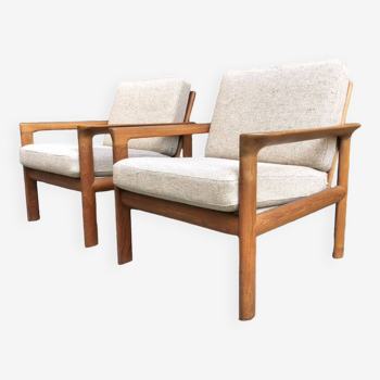 Paire de fauteuils danois 1970