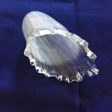 Tulipe en verre opaque blanc