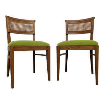 Paire de chaises cannées vintage