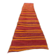 Old Turkish narrow Kilim Runner 272x52 cm shabby chic, vintage kelim