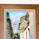 Swedish oil painting on panel "Morcote" – vintage and framed