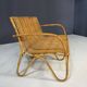 Art Deco rattan seating set, Central Europe, 1930s–1940s