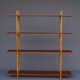 Dutch teak & birch shelving unit