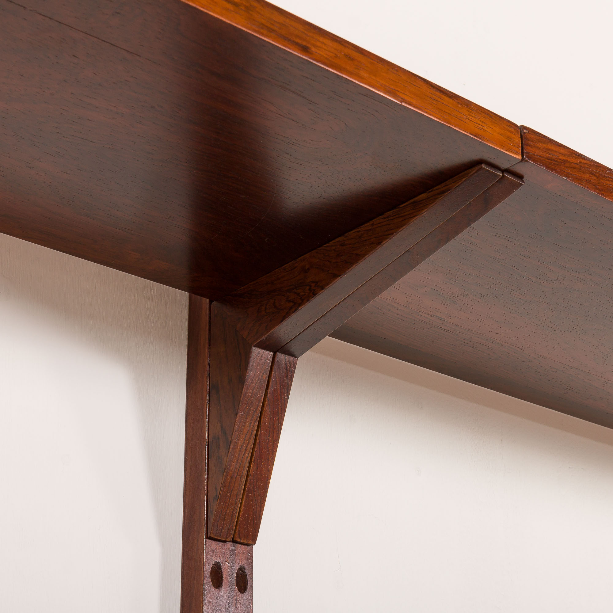 Poul Cadovius 3 bay rosewood wall unit for Cado, 1960s