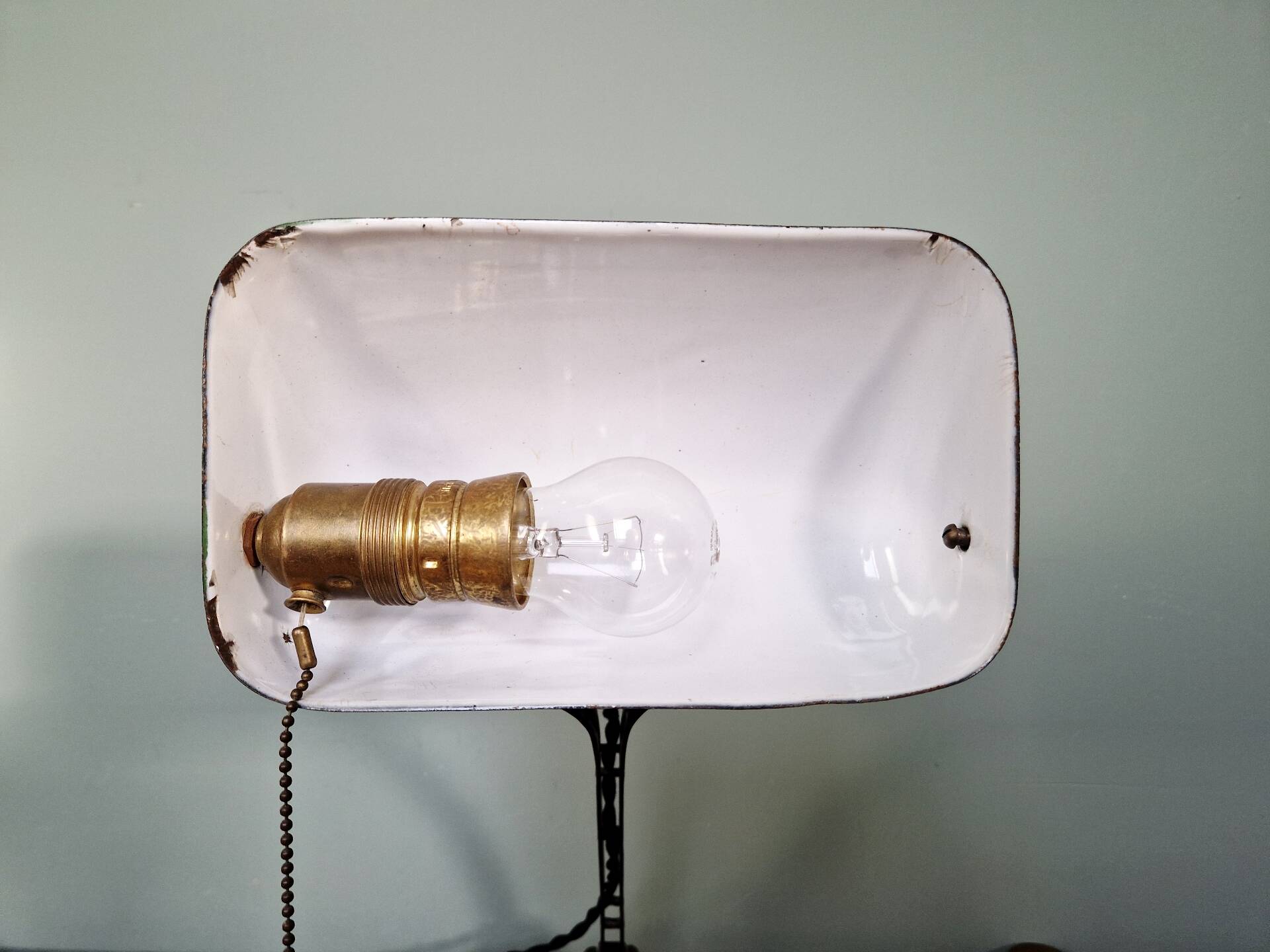 Bauhaus style banker’s lamp, Schaco (Germany), 1920-30