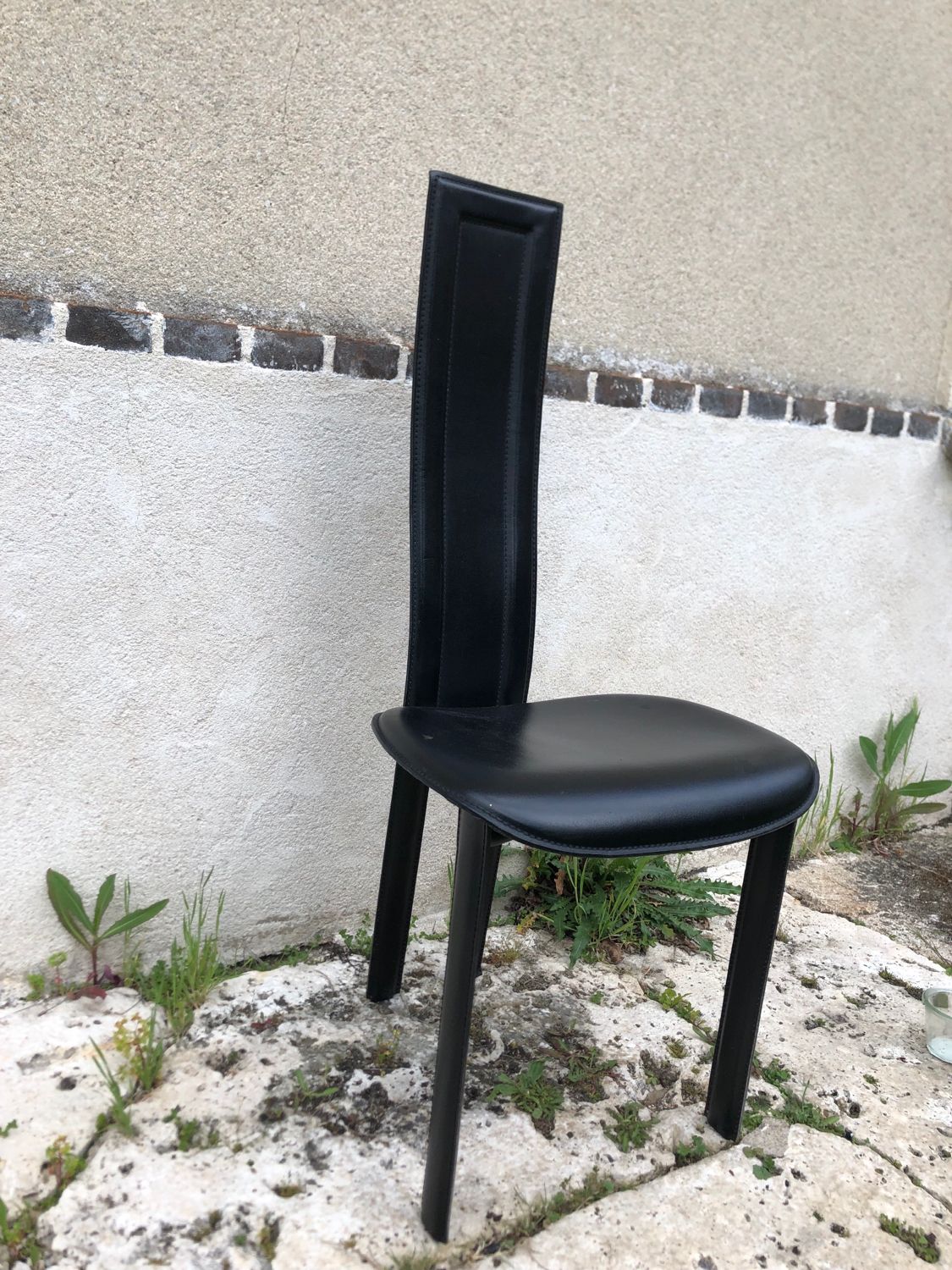 Set of 6 chairs Roche Bobois Cattelan Italia 80s