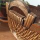 Vintage woven rattan basket - Traditional Asian wickerwork
