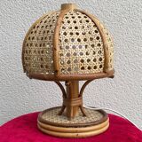 Vintage rattan lamp