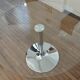Kavehome glass and chrome dining table