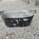 Old zinc bathtub