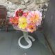 Corolla vase in antique frosted glass