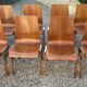 Scandinavian chairs (set of 8) in thermoformed beech from the 1960s.