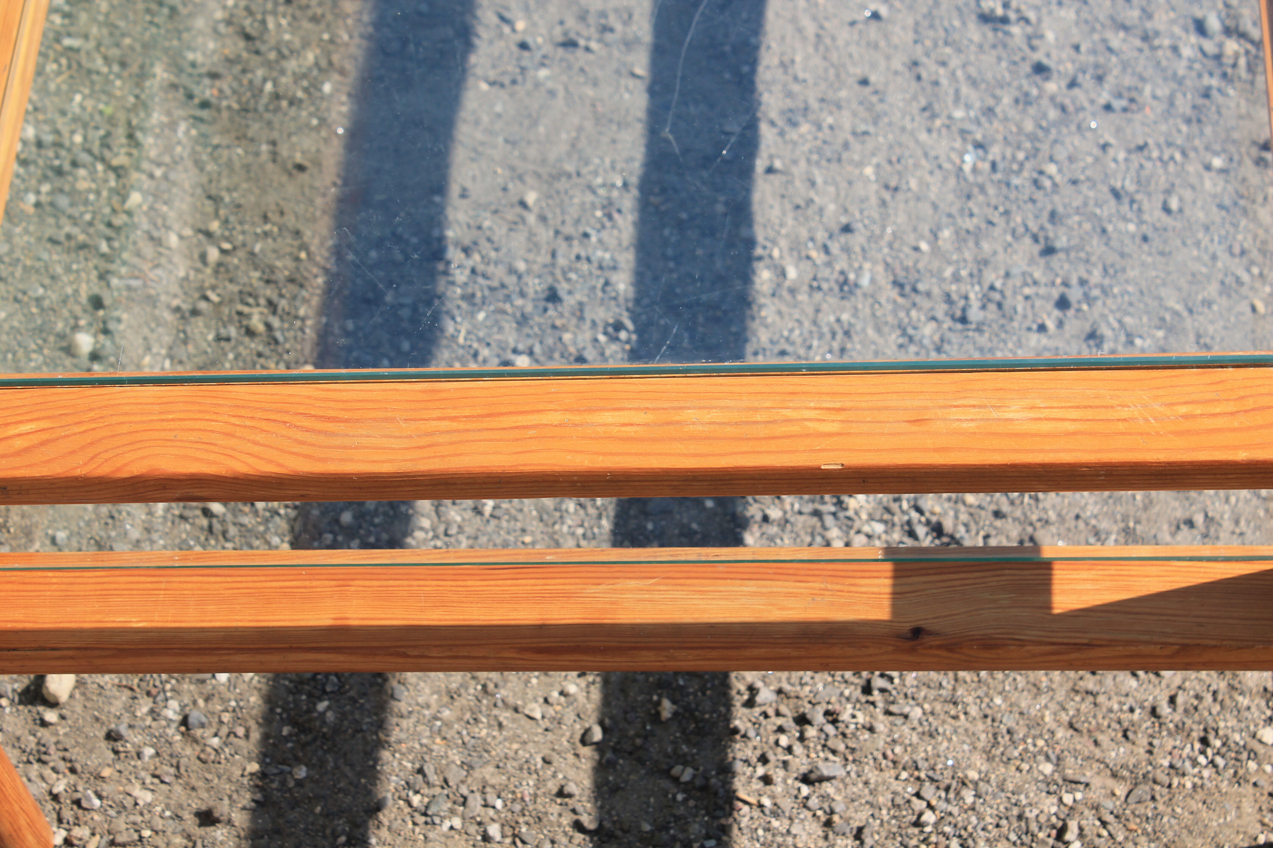 Table coffee trays in glass