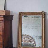 Antique rectangular mirror with moldings 103 x 68