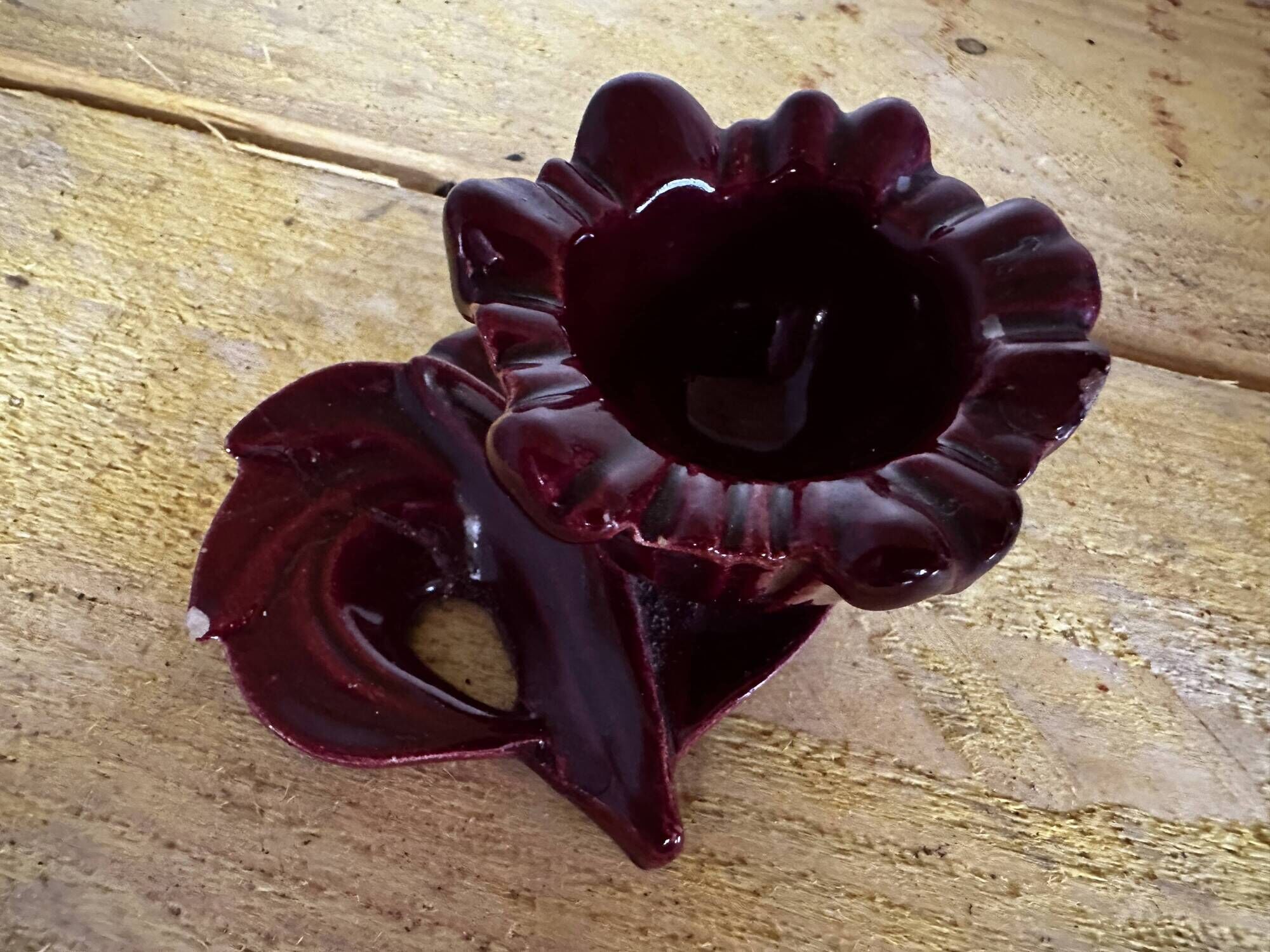 Ceramic Candle Holder Vallauris 1950s signed CAB