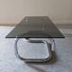 Space age coffee table in smoked glass from the 60s/70s