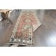 1970s Vintage Persian Handmade Wool Cotton Red Runner Rug 88x329
