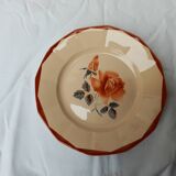 Set of six Digoin Sarreguemine dinner plates