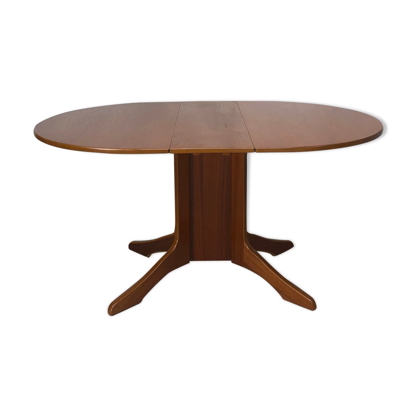 Vtg Mid Century Extending Drop Leaf Dining Gate Leg Compact Table Retro Danish