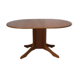 Vtg Mid Century Extending Drop Leaf Dining Gate Leg Compact Table Retro Danish