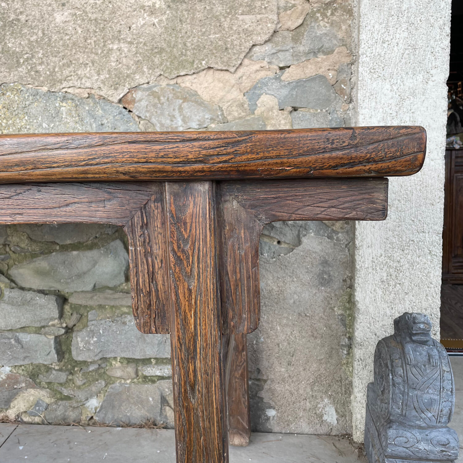 19th-century Asian console