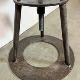 Black Industrial Workshop Swivel Stool, 1960s