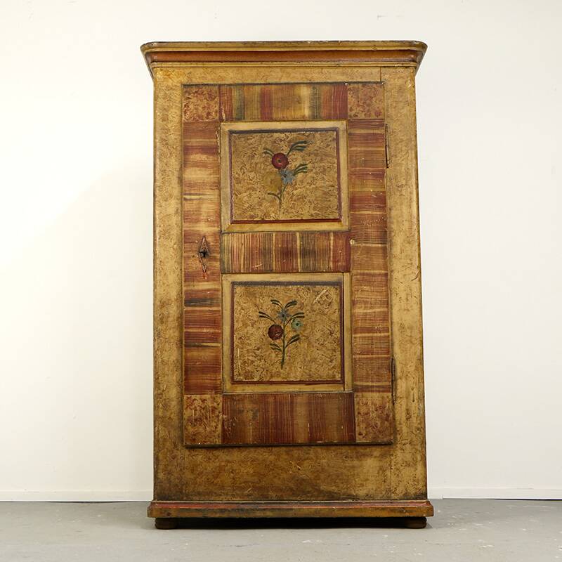 Wedding wardrobe painted in folk art